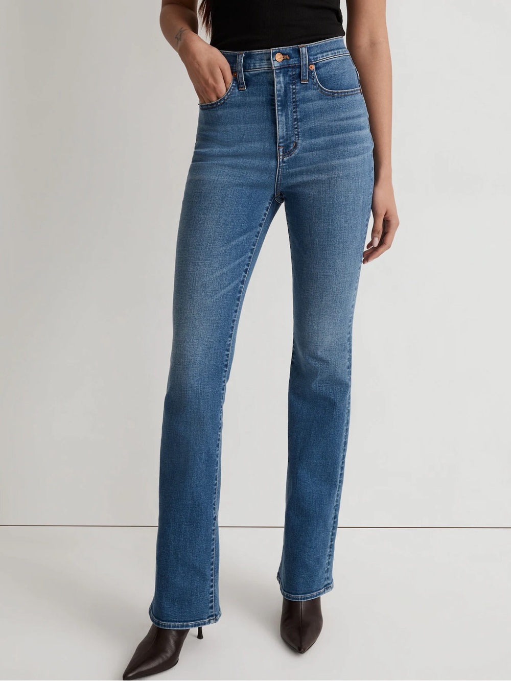 Madewell Tall Skinny Flare Jeans Elevere Wash Size 27 T
